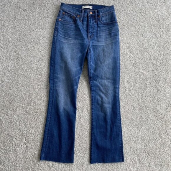 Madewell Cali-Demi Boot Jeans Split Hem Edition - Picture 1 of 4